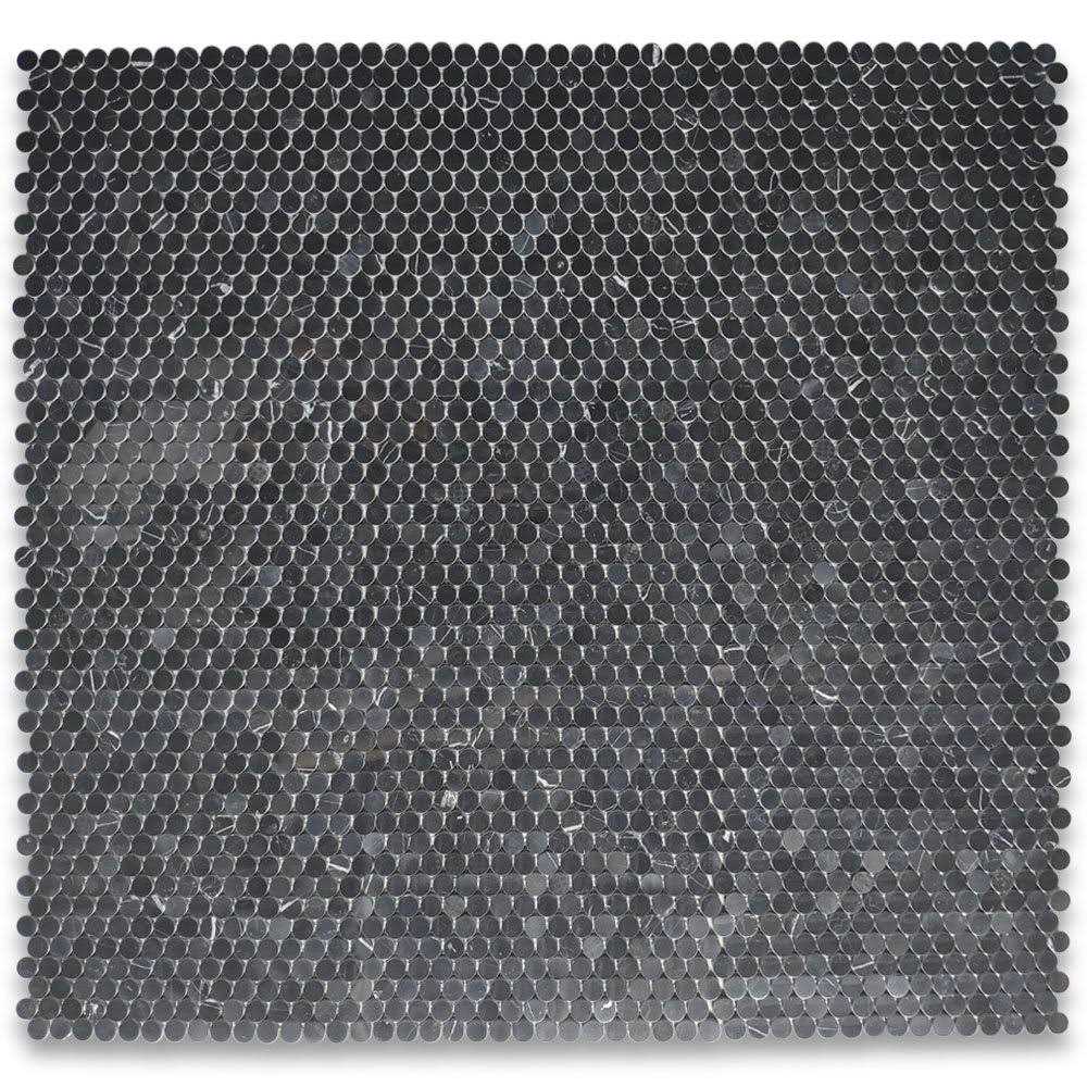 Marble Online Penny Bardiglio Gray Marble Mosaic Tile - MT - Mrs Treak