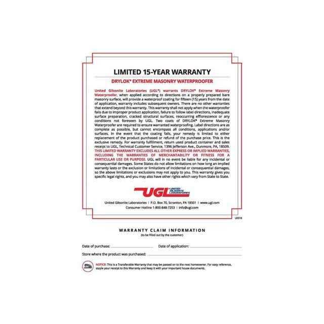 Drylok Masonry Waterproofer - MT - Mrs Treak