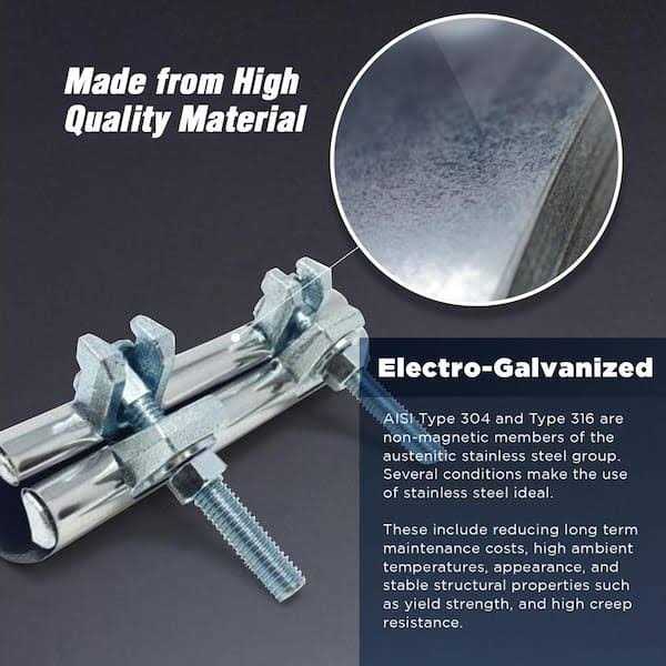 The Plumber’s Choice 5 in. PVC Flexible Coupling with Stainless Steel Clamps - MT - Mrs Treak