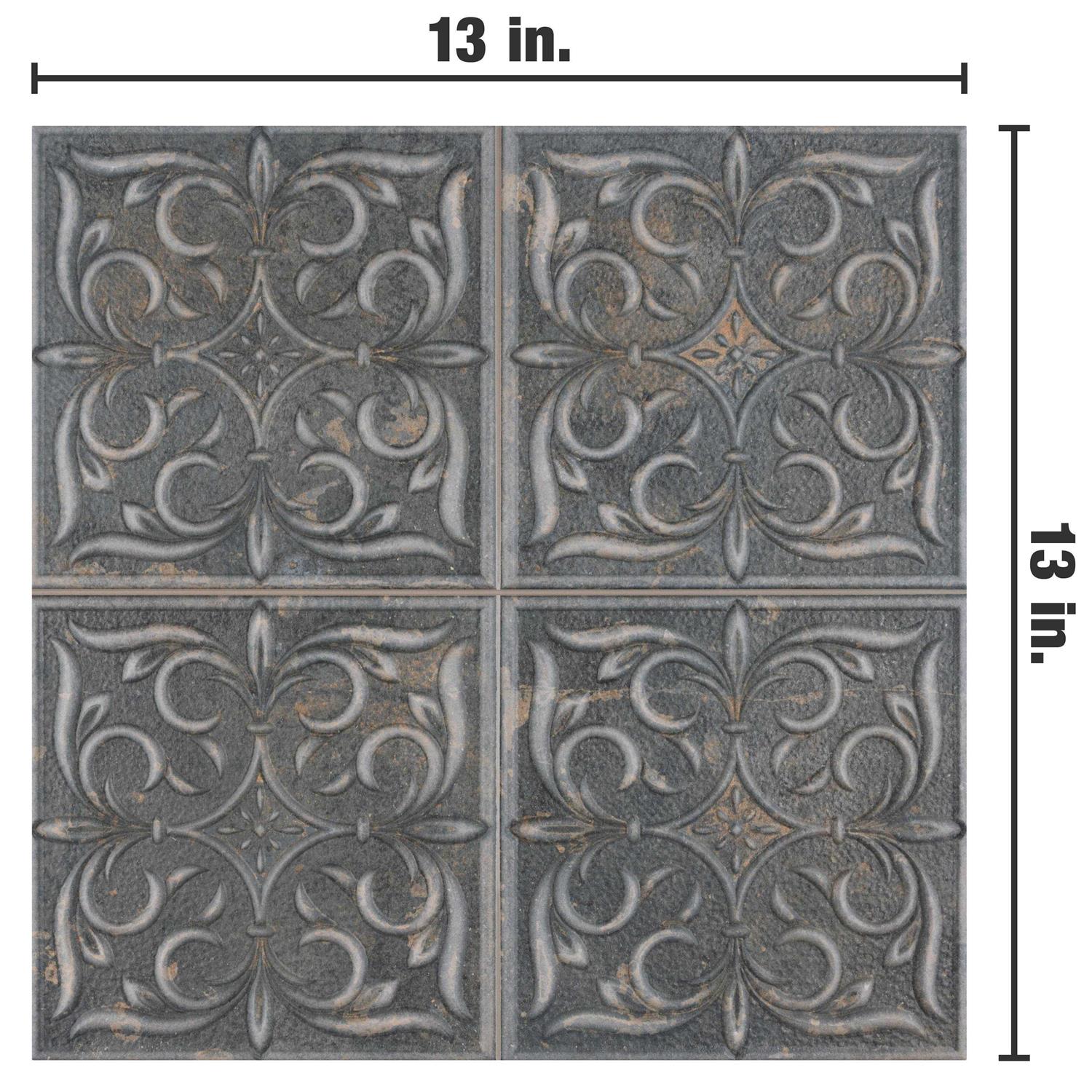 Merola Tile Antigua Lis Porcelain Wall Tile - MT - Mrs Treak