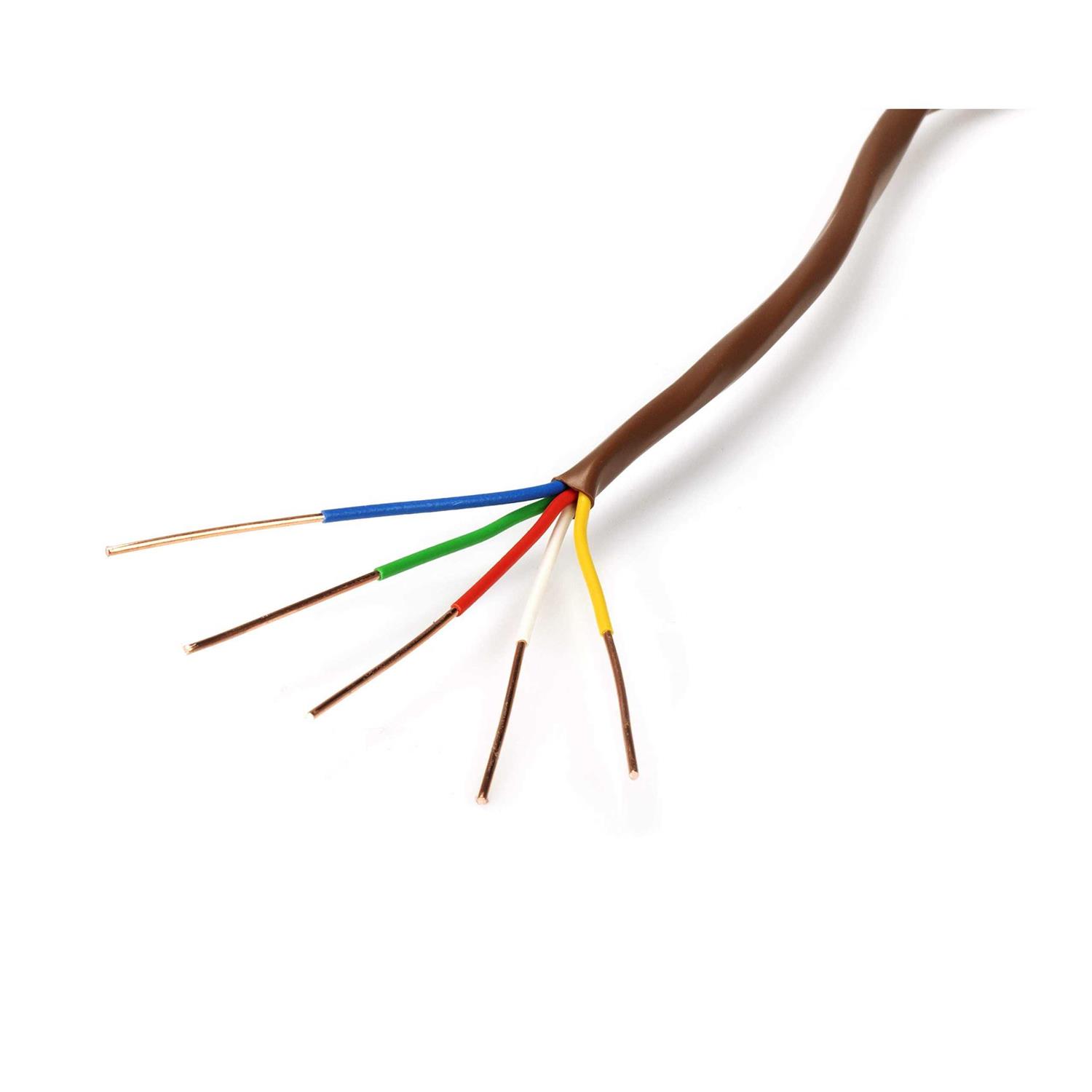 The Cimple CO Thermostat Wire 18/5 Brown Solid Copper 18 Gauge - MT - Mrs Treak