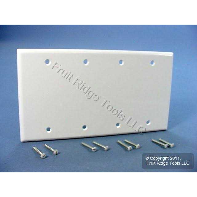 Leviton 88052 2 Gang White Single Receptacle Plate - MT - Mrs Treak