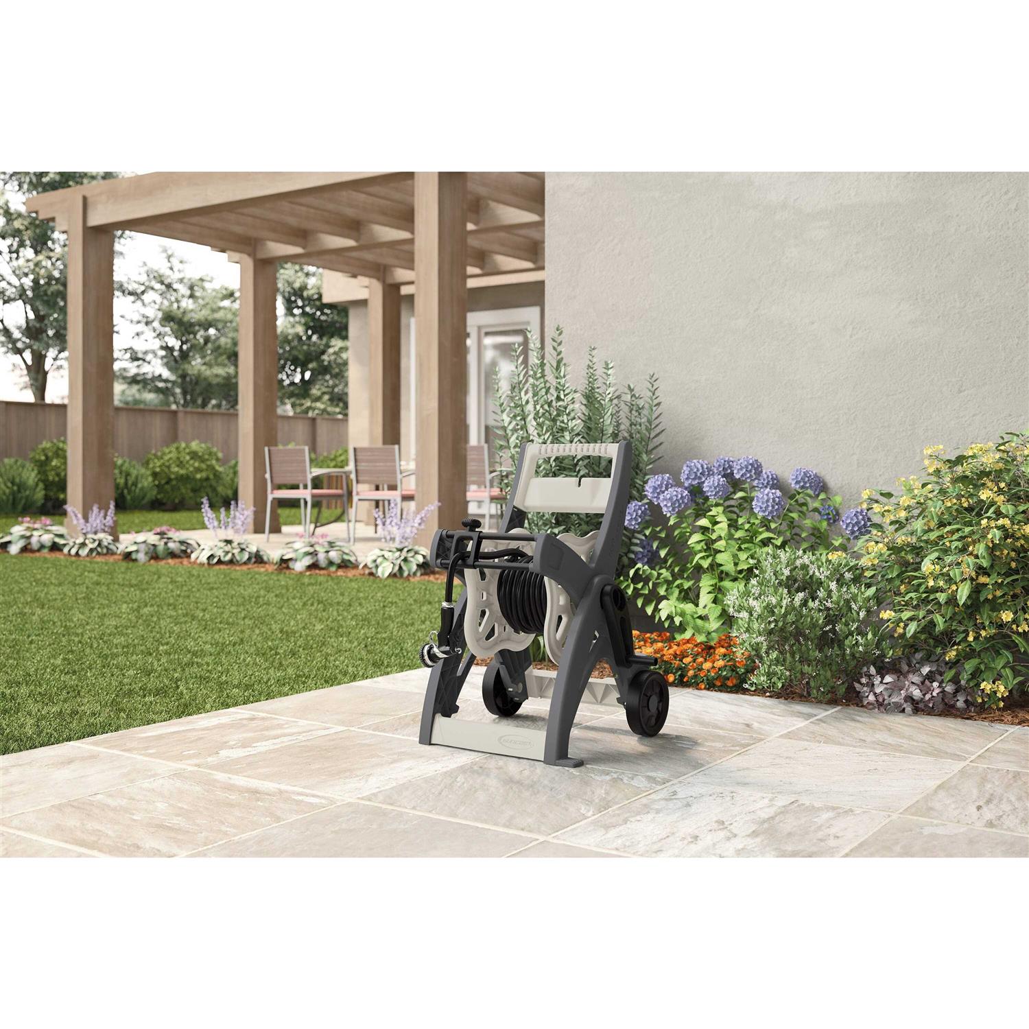 Suncast PHT100 Hose Reel with Tracker Hose Hideaway - MT - Mrs Treak