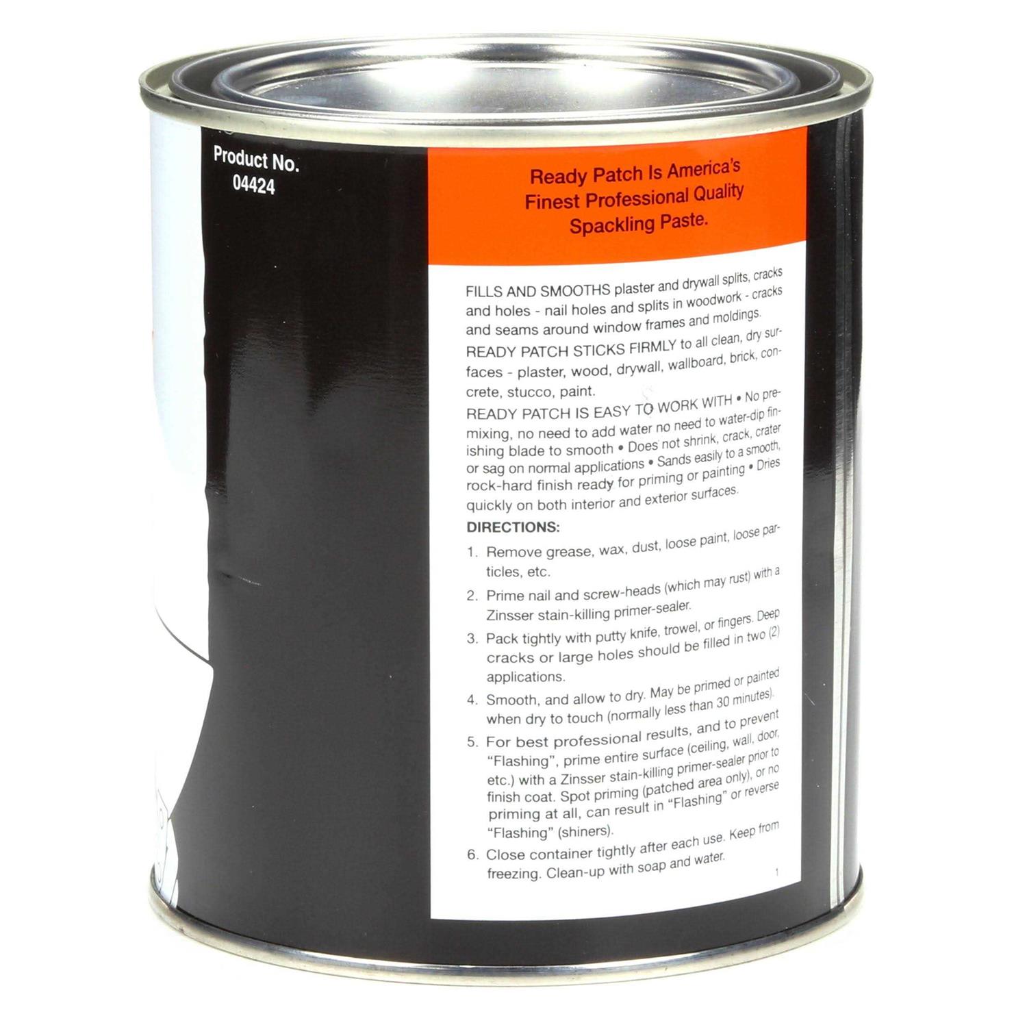 Zinsser Ready Patch Spackling and Patching Compound - MT - Mrs Treak