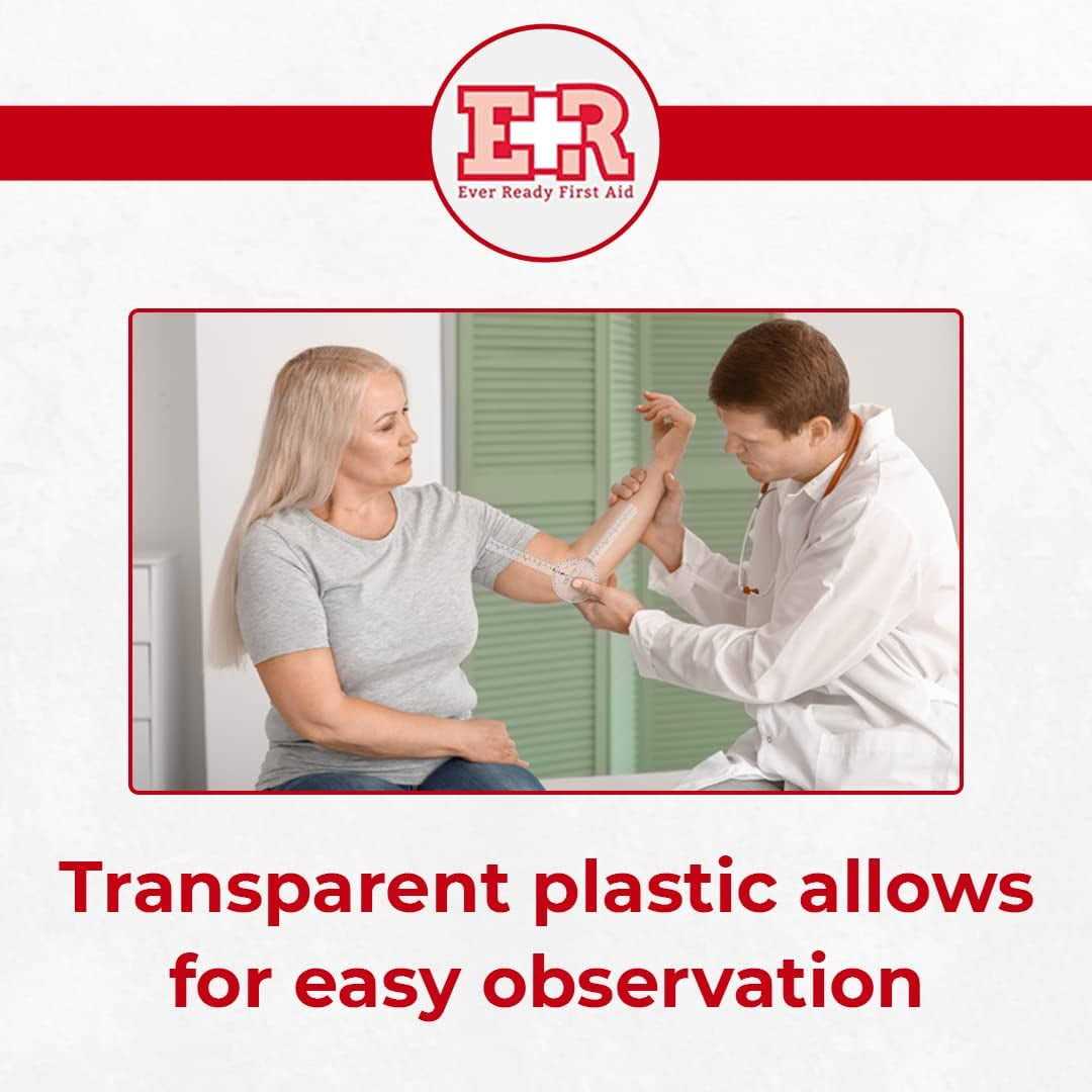 Ever Ready First Aid Plastic 12 Goniometer 360 Degree Isom - MT - Mrs Treak