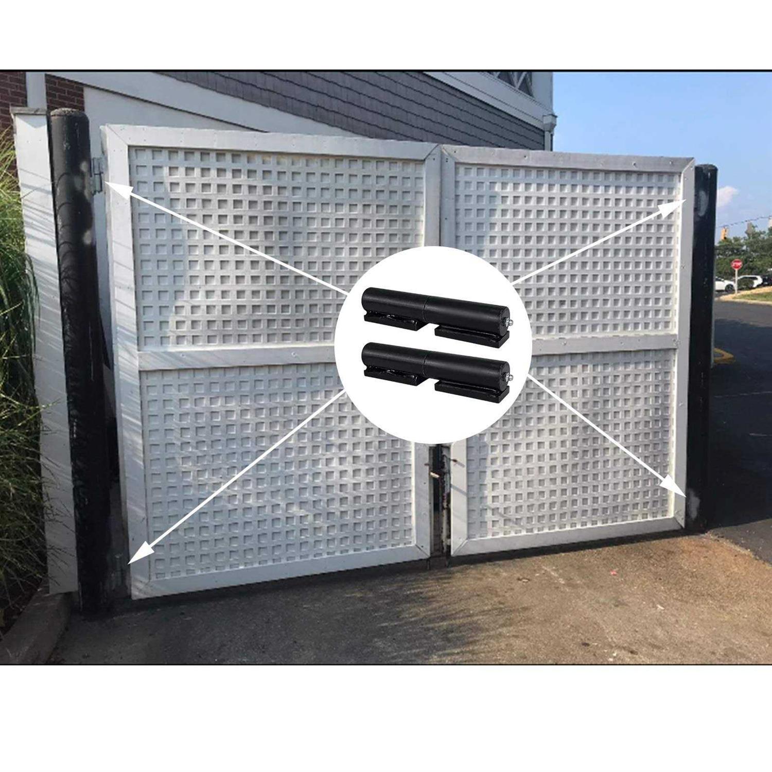 Foozet Gate Hinge 2 Pack Heavy Duty Steel Barrel Hinge Load Capacity for Door Swing Trailer Ramp -Weld On Install - MT - Mrs Treak