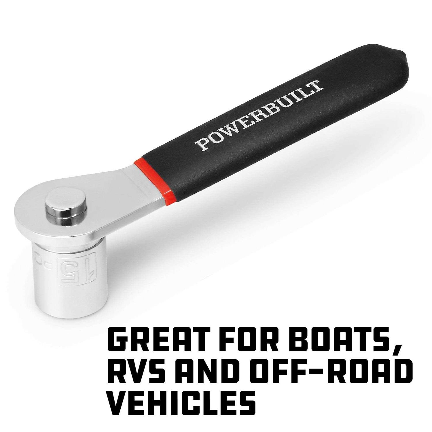 Powerbuilt 10 Piece 3/8 Inch Drive SAE and Metric Crowfoot Wrench Set 640830 - MT - Mrs Treak