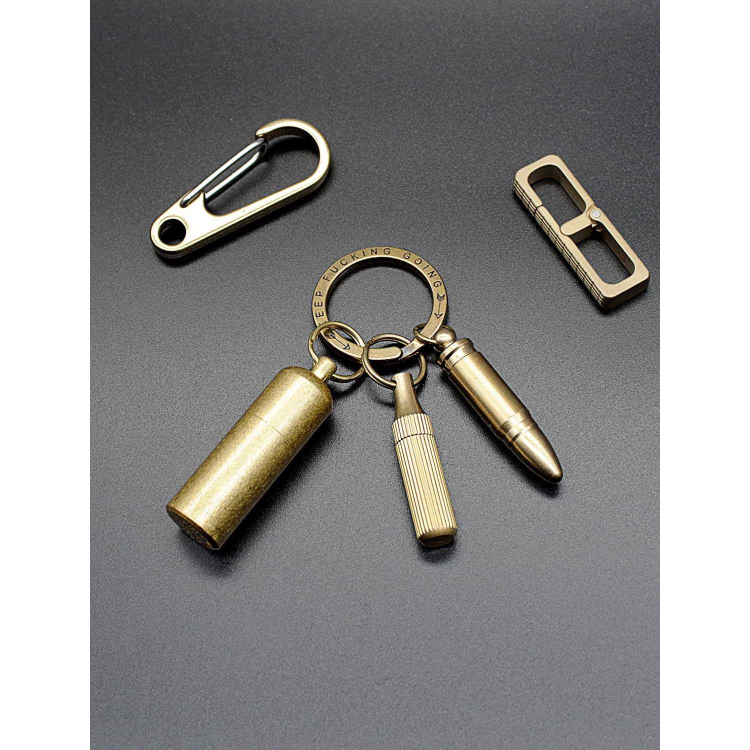 Ppfish Mini Brass Lighter Edc Peanut Lighter Keychain - MT - Mrs Treak