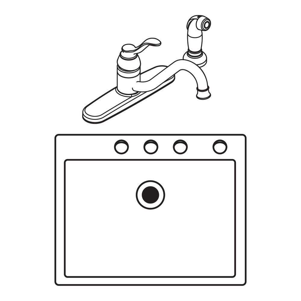 Moen 7425 Chateau Single Handle Kitchen Faucet - MT - Mrs Treak