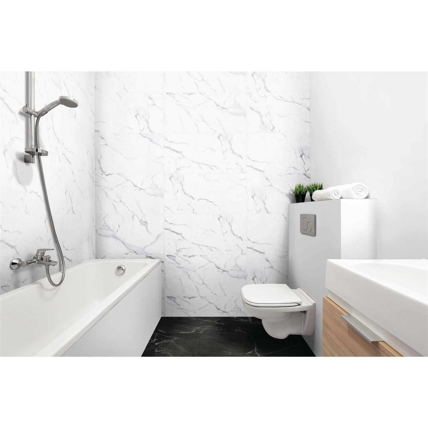 Surface Design 12-in x 2-ft Finished Gray PVC Beveled Wall Plank DT1224-VC - MT - Mrs Treak
