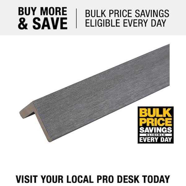 NewTechWood All Purpose L Trim 1.57 in. x 96 in. Composite Siding - MT - Mrs Treak