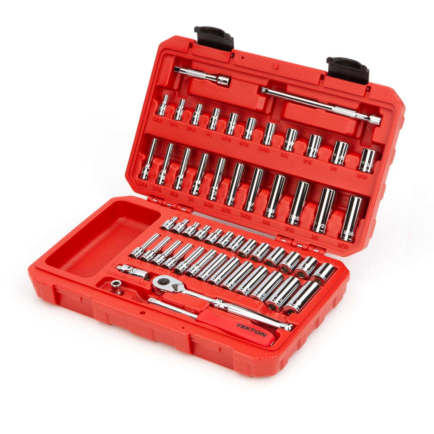 Tekton 1/4 Inch Drive 12-Point Socket and Ratchet Set SKT05302 - MT - Mrs Treak