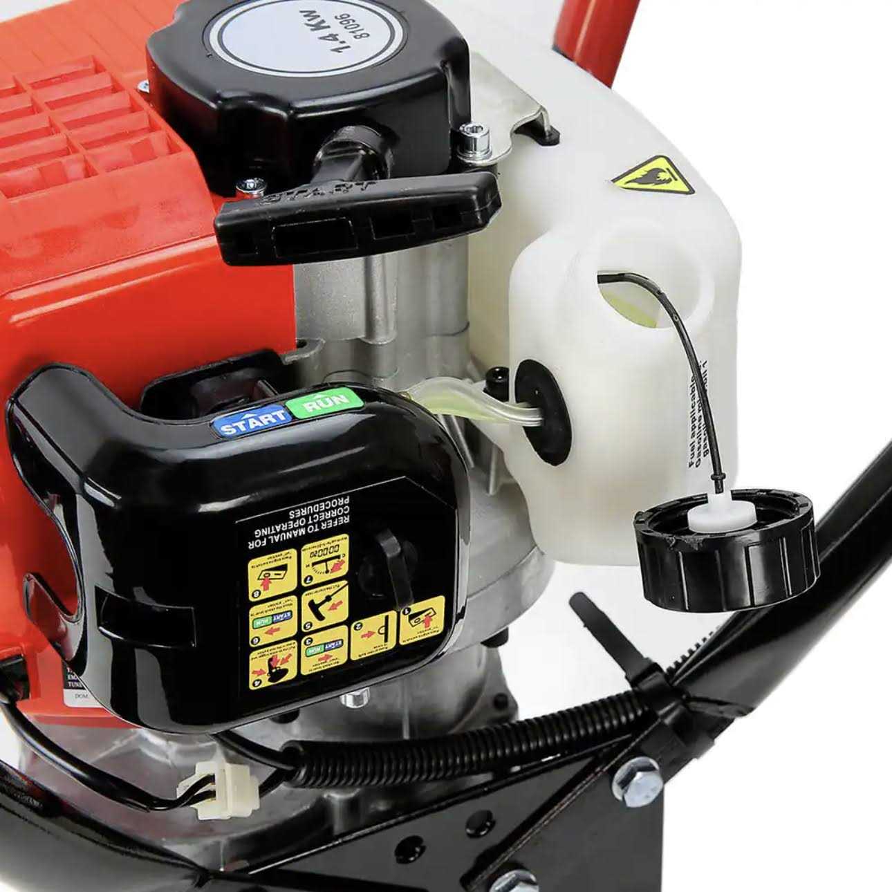 Xtremepowerus 52cc Gas-Powered 2-Stroke T-Post Fence Post Driver with Toolkit and Storage Case - MT - Mrs Treak