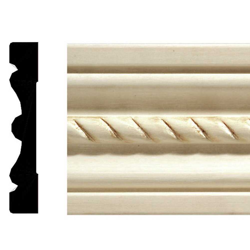 Ornamental Mouldings 1-1/4-in x 8-ft White Hardwood Unfinished Chair Rail Moulding - MT - Mrs Treak