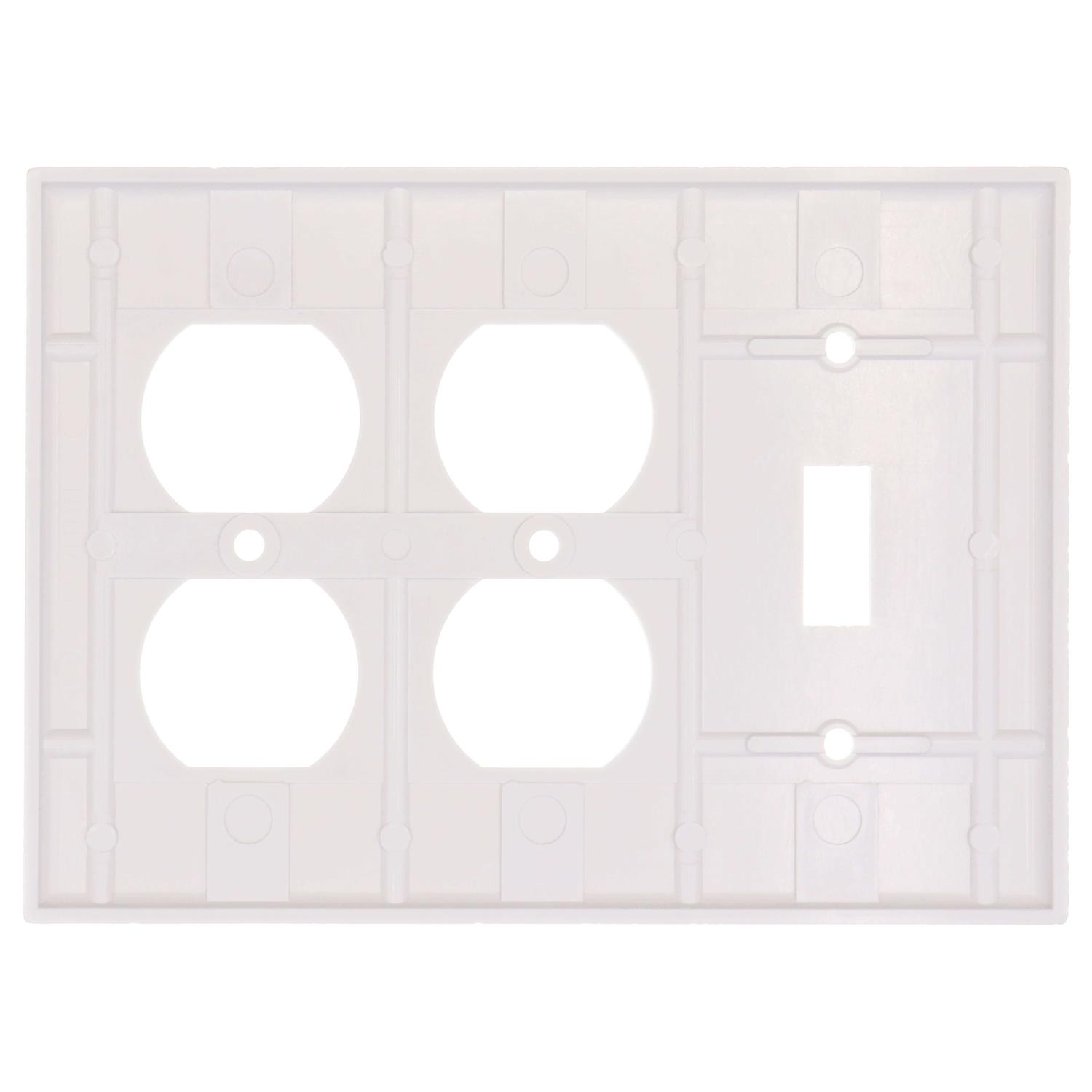 Leviton White 20-Amp Commercial Duplex Receptacle Outlet CBR20-00W - MT - Mrs Treak