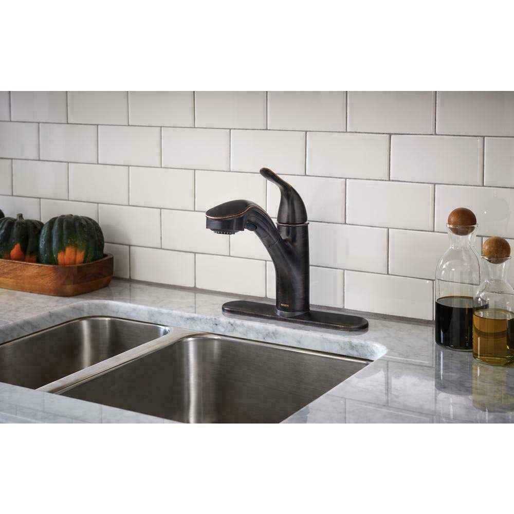 Moen Brecklyn Single-Handle Pull-Out Sprayer Kitchen Faucet with Power Clean - MT - Mrs Treak