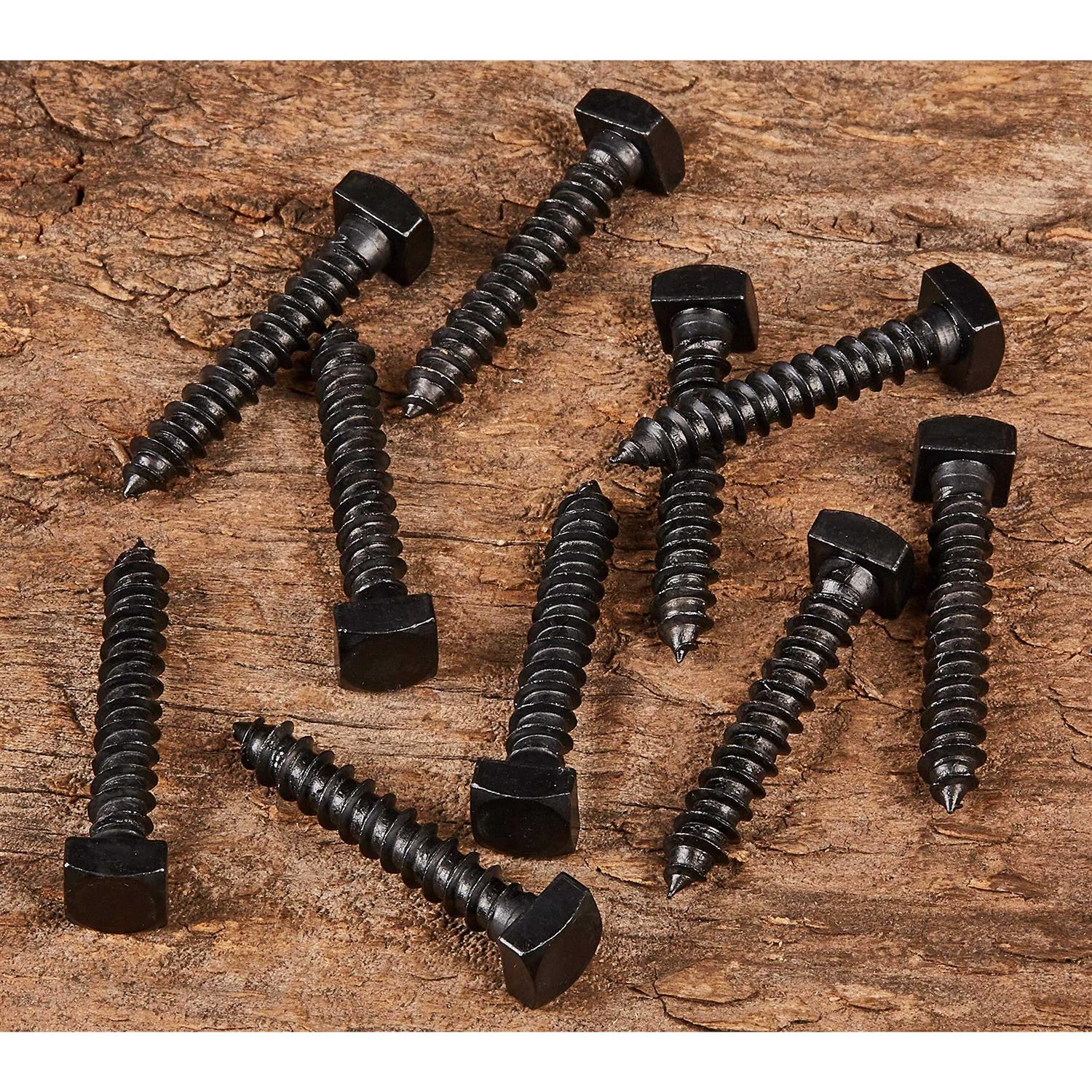 Makers Bolt Rustic Square Head Lag Screws Black Oxide Finish Lag Bolts - MT - Mrs Treak