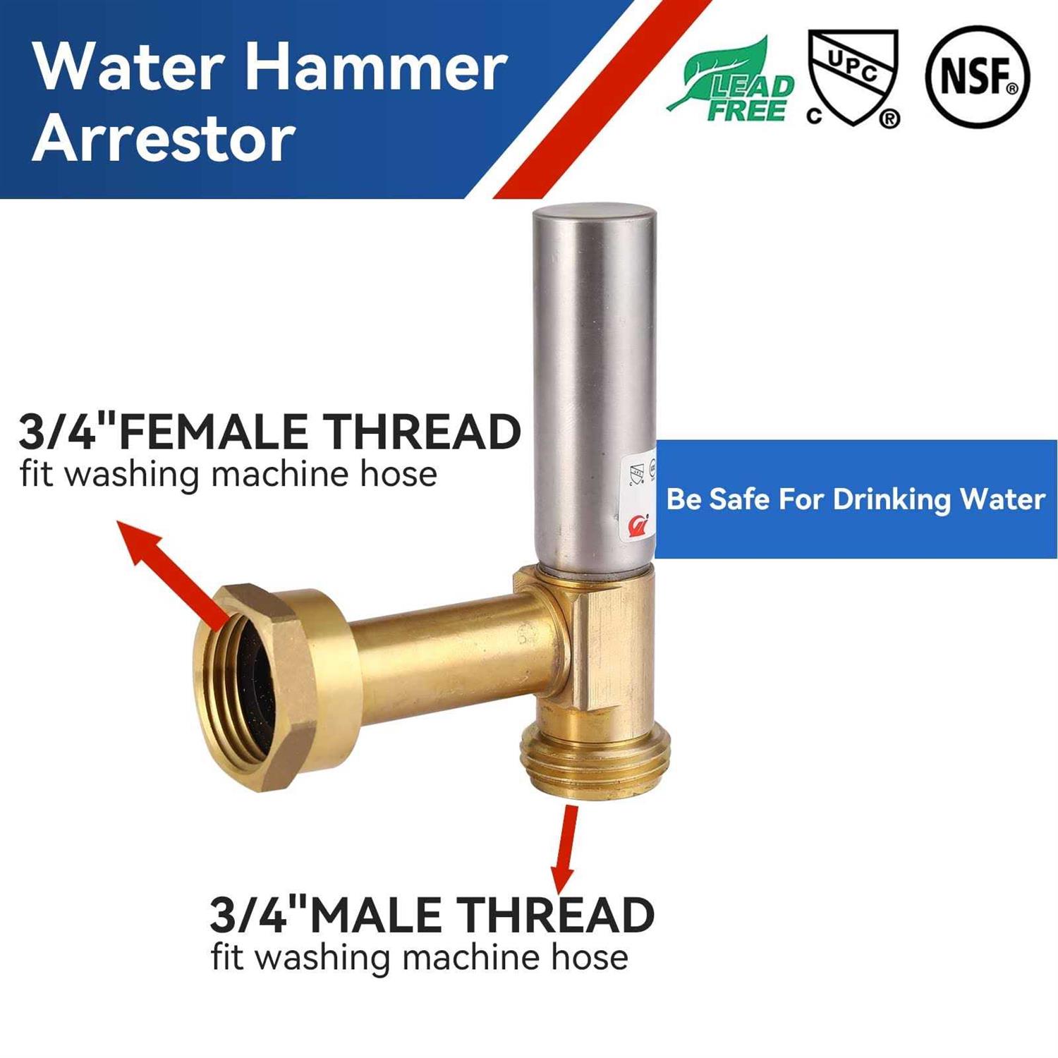 EFIELD MH-S-241 Stainless Steel Water Hammer - MT - Mrs Treak
