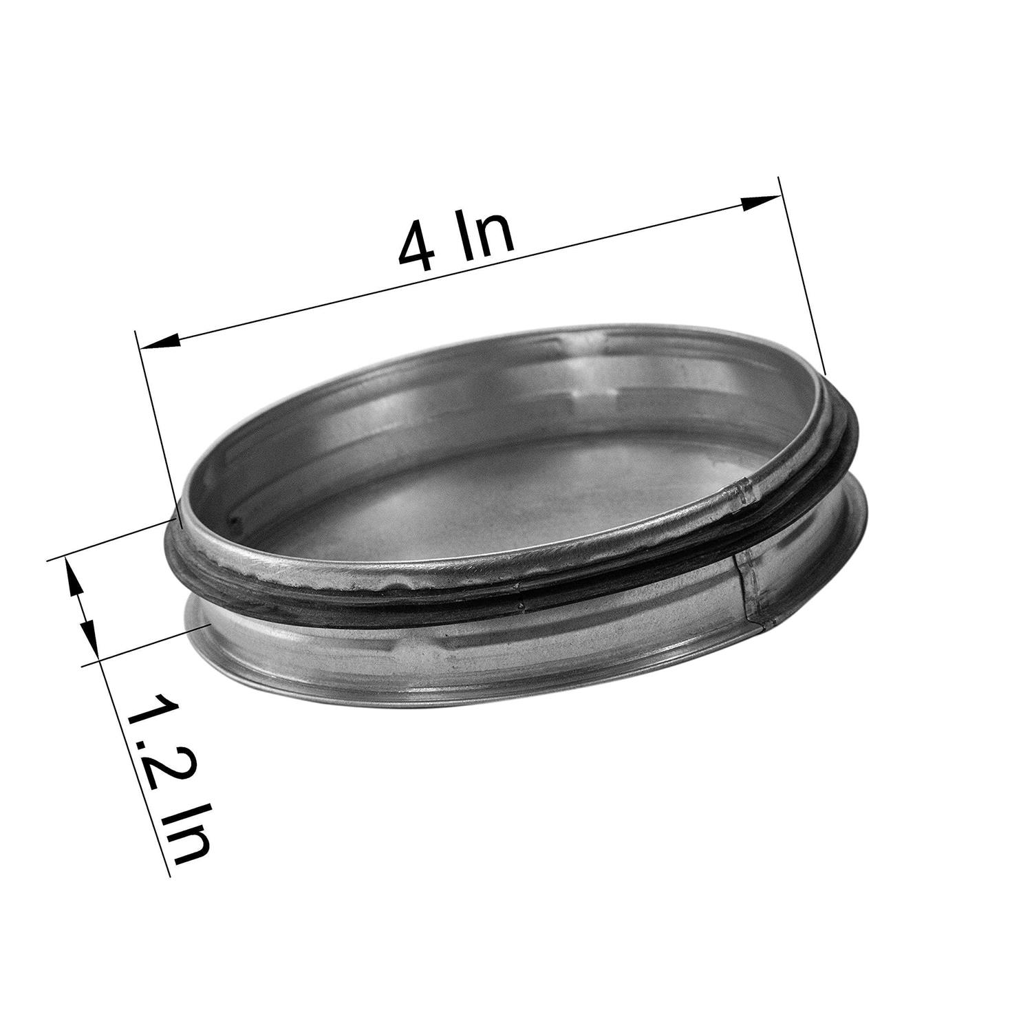 Vent Systems Galvanized Steel End Cap Duct End End Steel Plug - MT - Mrs Treak