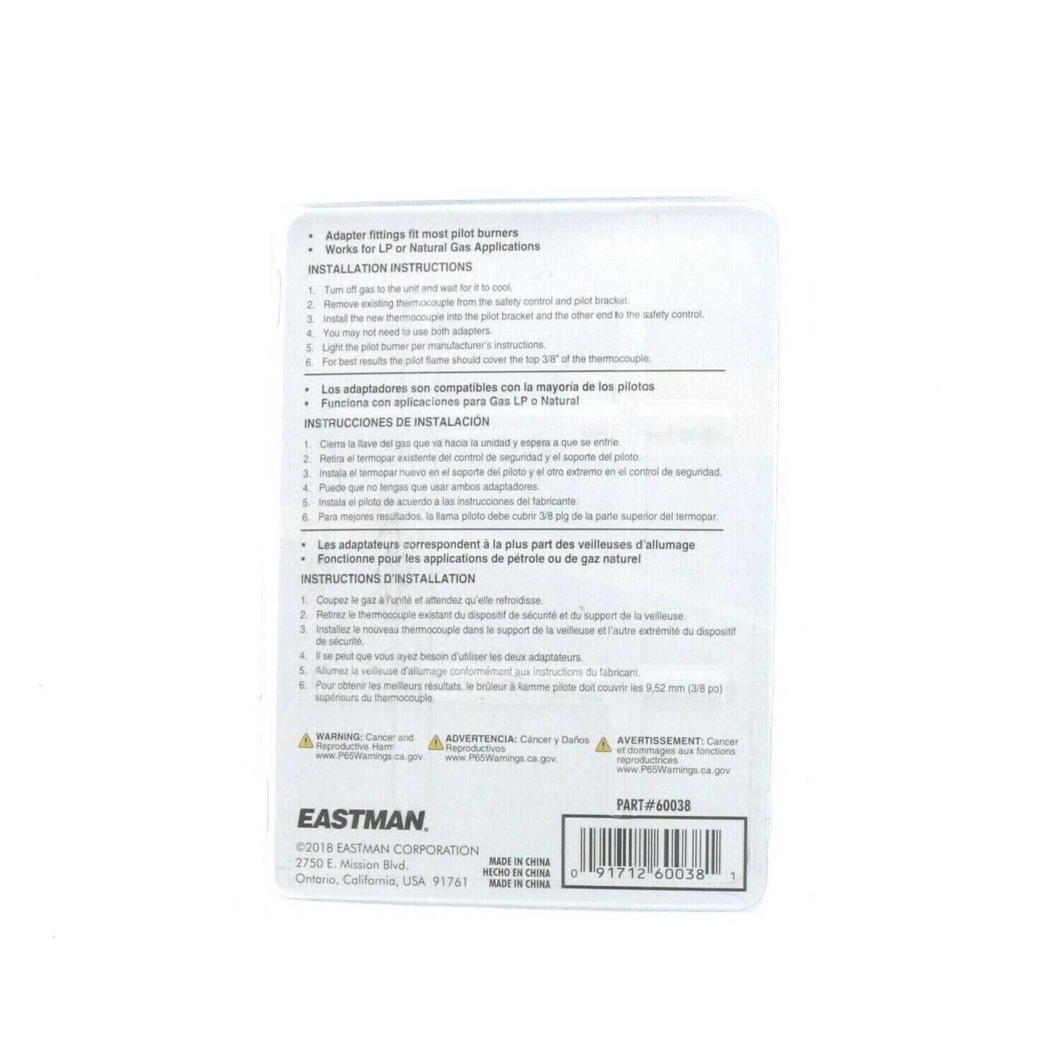 Eastman Gas Range Connector & Installation Kit - MT - Mrs Treak