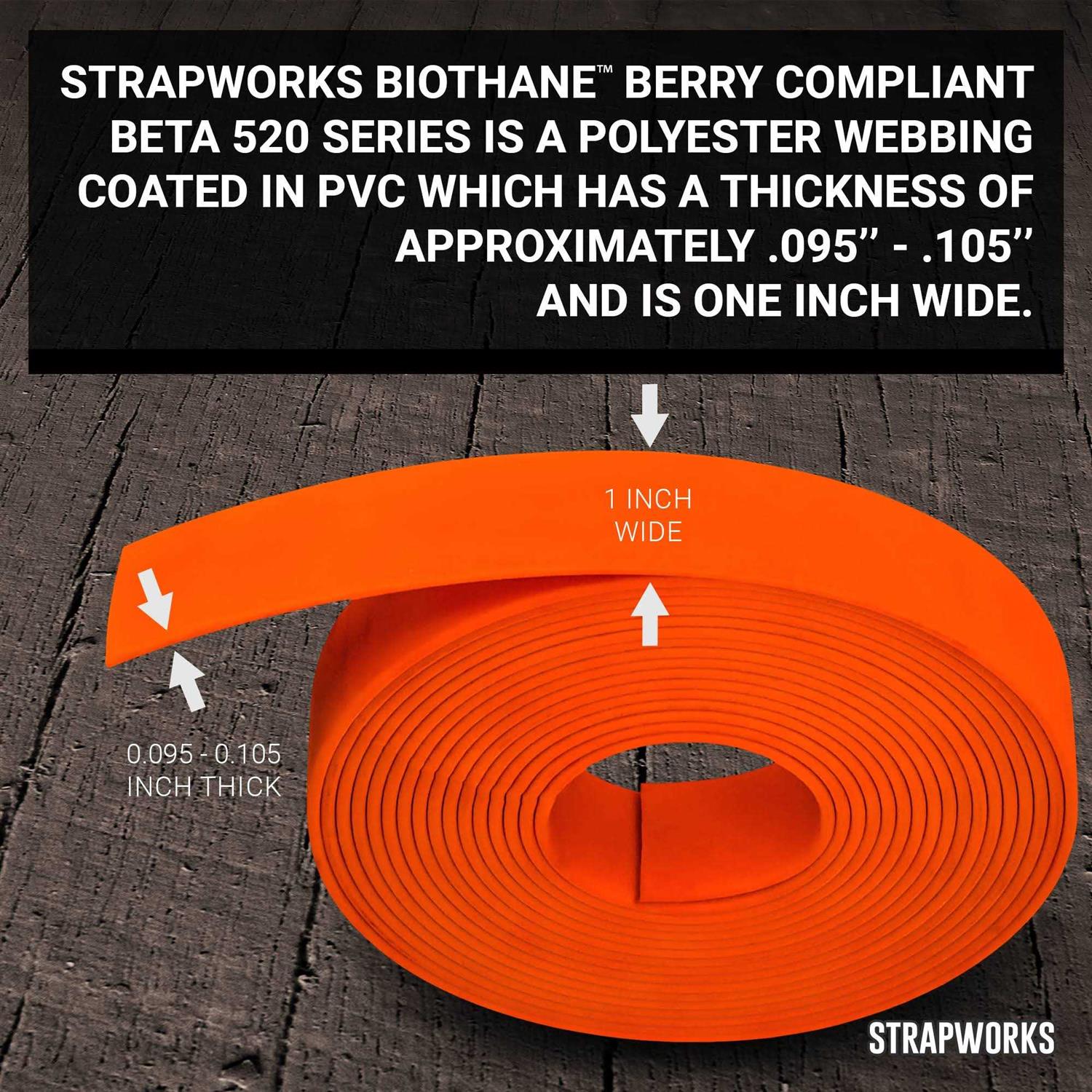 Strapworks BioThane Beta Series Coated Webbing - MT - Mrs Treak