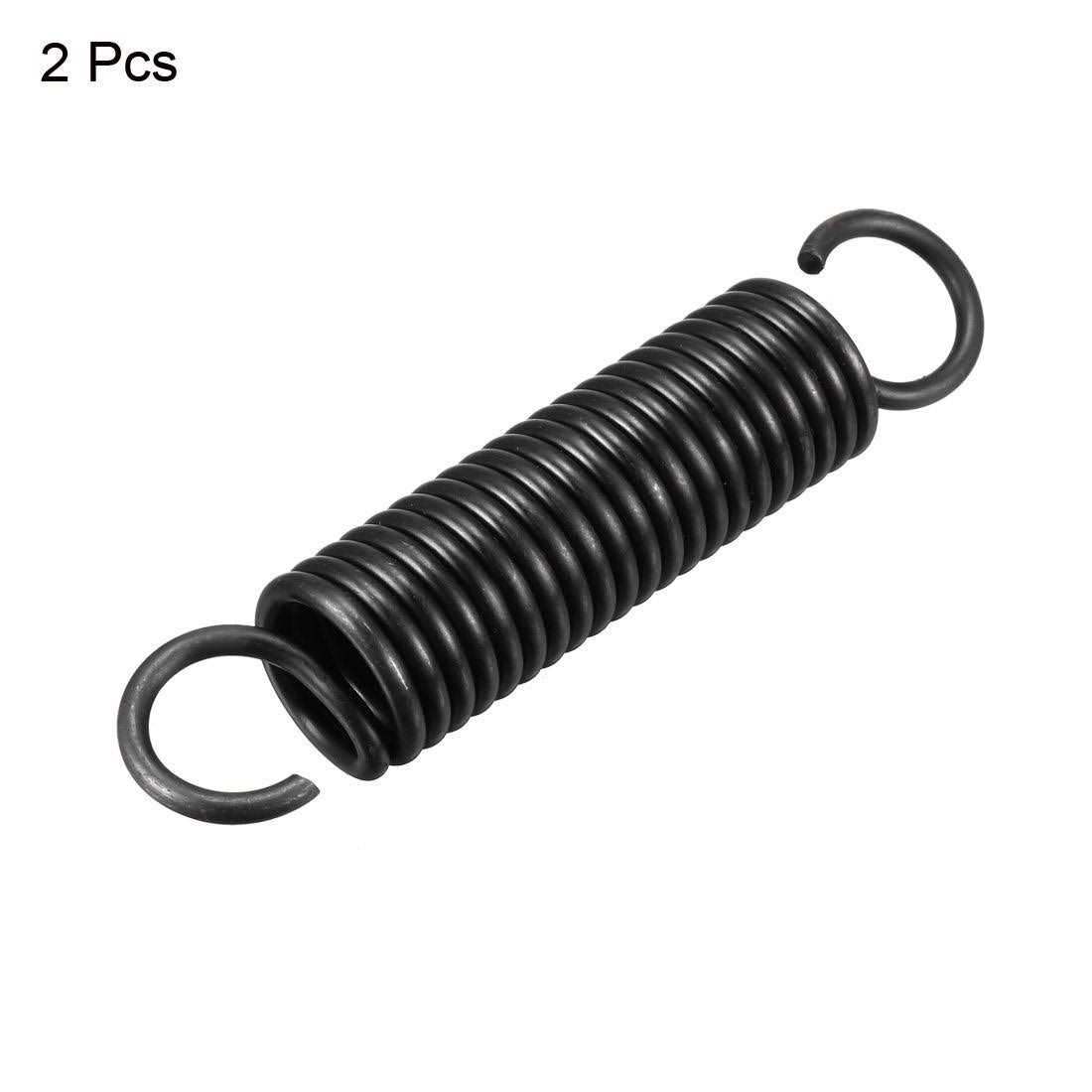 uxcell Extension Spring 2.5mm Wire Dia 18mm OD Free Length Spring Steel Small Dual Hook Tension Spring - MT - Mrs Treak
