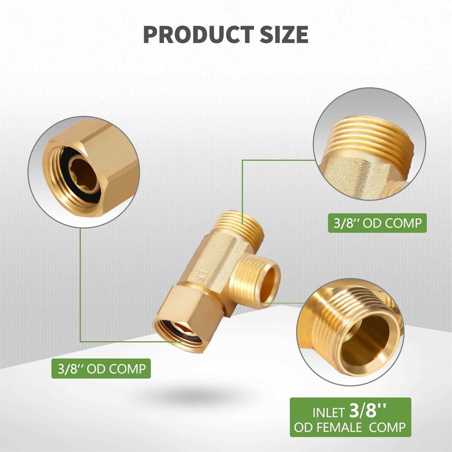 Litorange 3 PCS Metals Brass Couples Tube Fitting Half Union Gas Adapter Flare x NPT Male Pipe Connector - MT - Mrs Treak