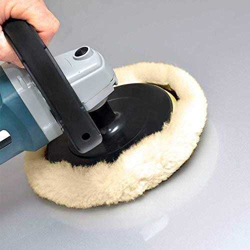 TCP Global 100% Wool Hook & Loop Grip Buffing Pad for Compound Cutting & Polishing - MT - Mrs Treak