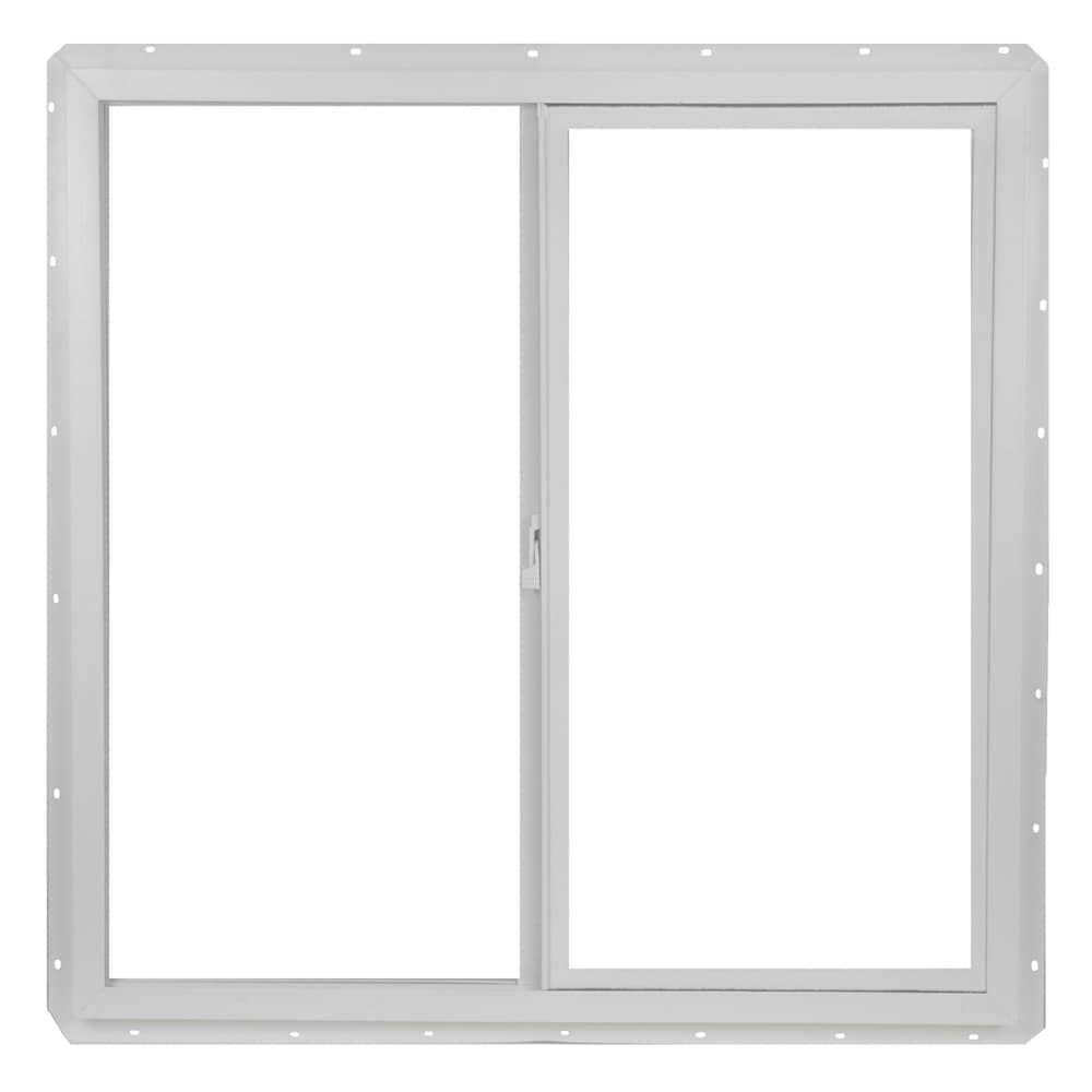 Project Source 10001 Series 35.5-in x 23.5-in x 3-in Jamb Left-operable Vinyl VUS3624PS - MT - Mrs Treak