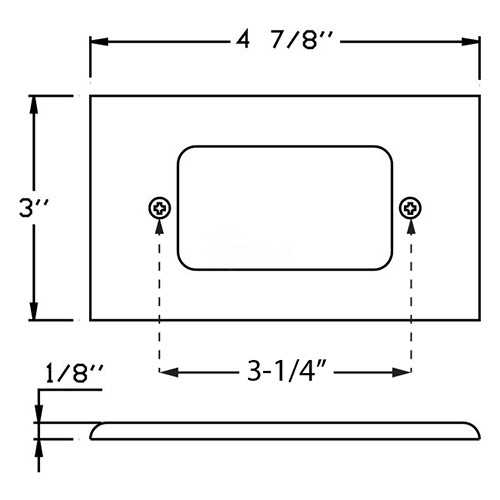 Orbit Step Light Face Plate 7110C - MT - Mrs Treak