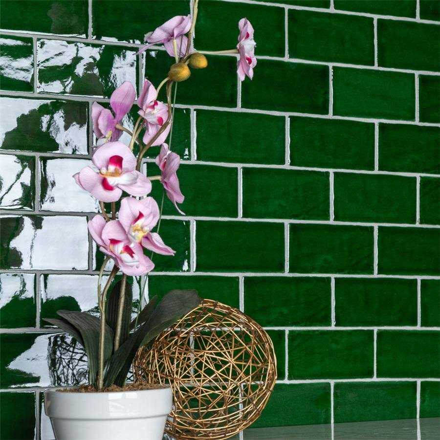 Merola Tile Viva Verde 3 x 6 Ceramic Wall Tile - MT - Mrs Treak