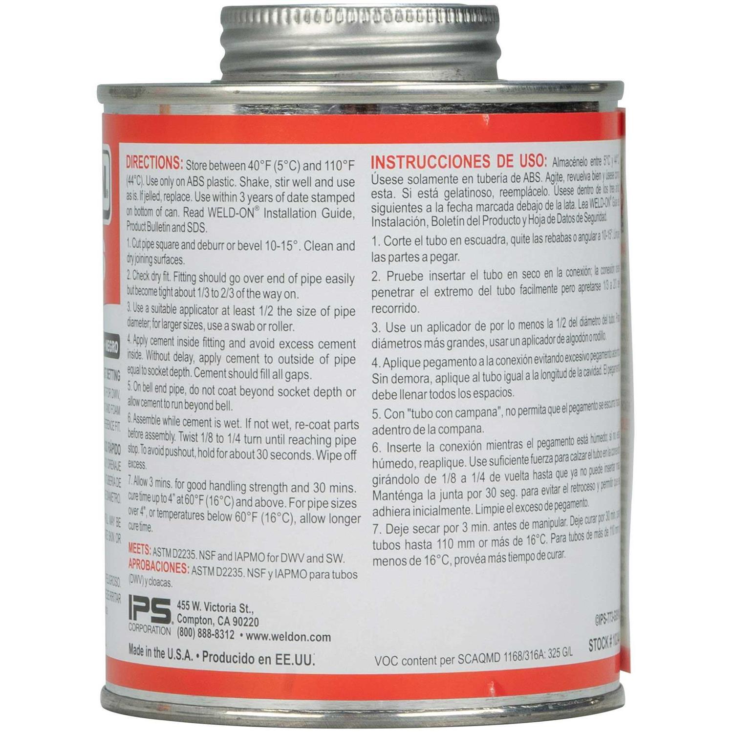 Weld-On 4 Acrylic Solvent Cement - MT - Mrs Treak