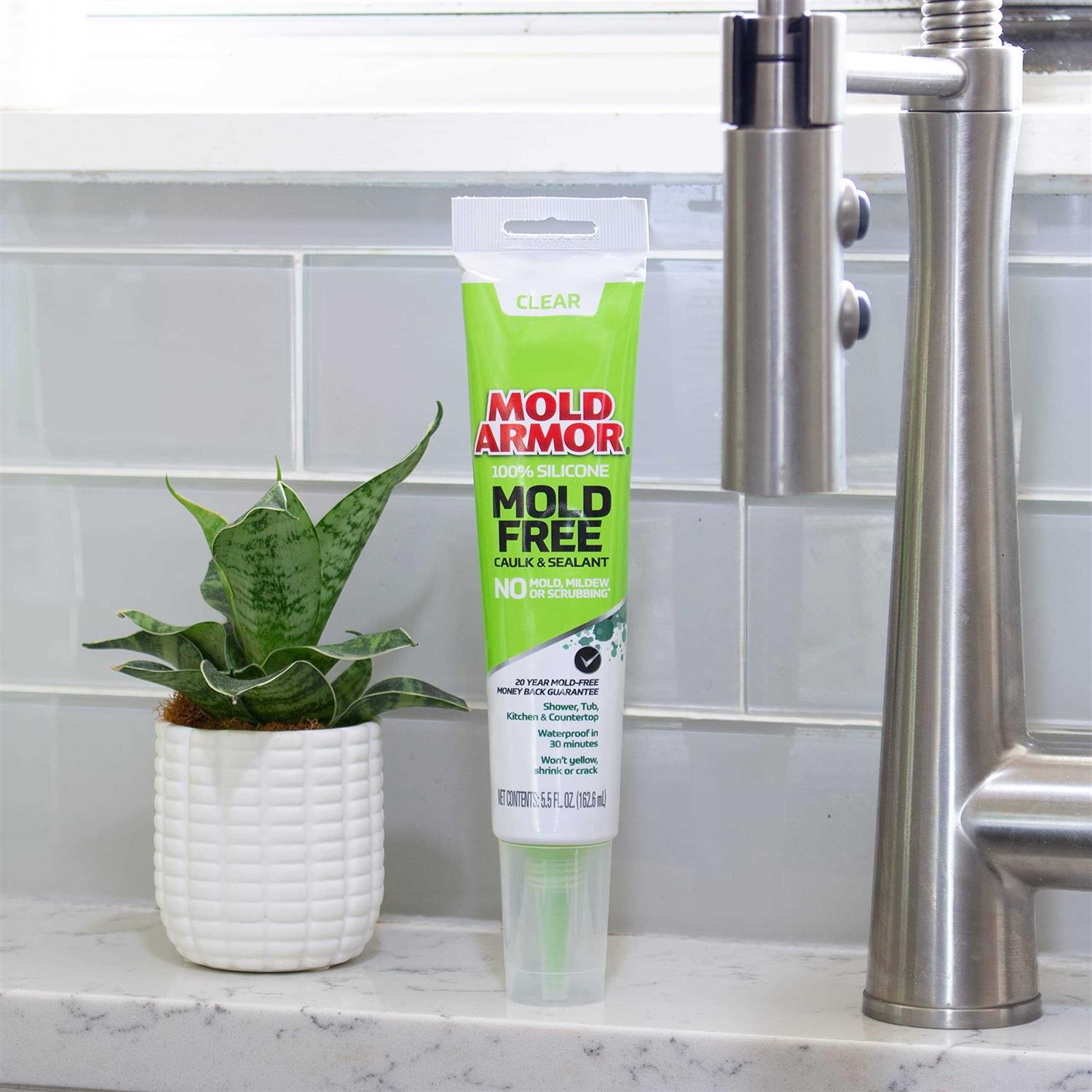 Mold Armor 5.5-oz Clear Silicone Caulk - MT - Mrs Treak