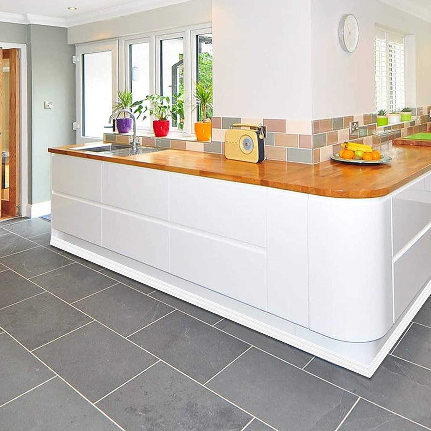 NeatiEase Flexible Quarter Round Molding Self Adhesive, Peel and Stick Waterproof Molding Trim Caulk Strip for Wall Edge Corner - MT - Mrs Treak