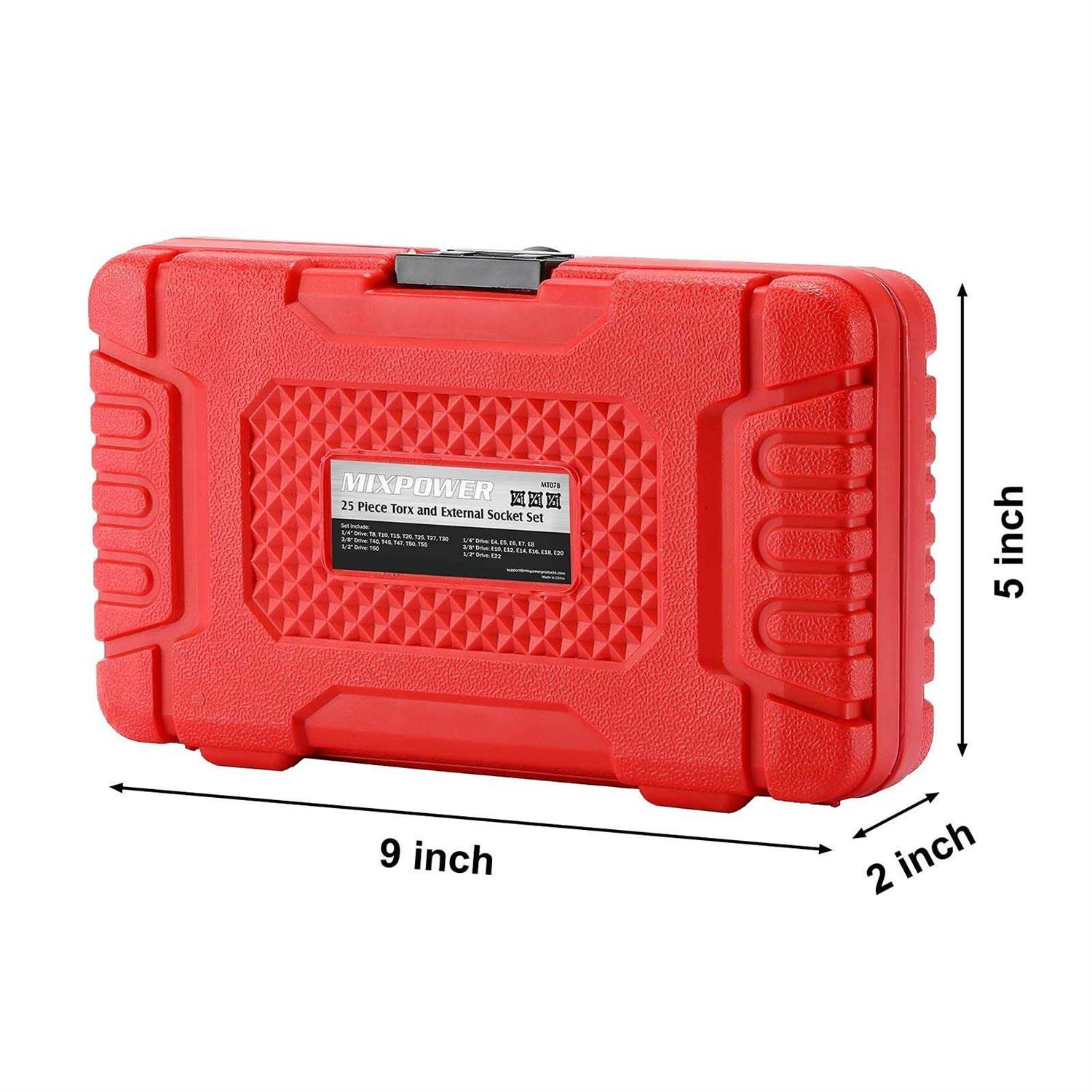 MIXPOWER 15-piece Drive Shallow Universal Impact Socket Set - MT - Mrs Treak