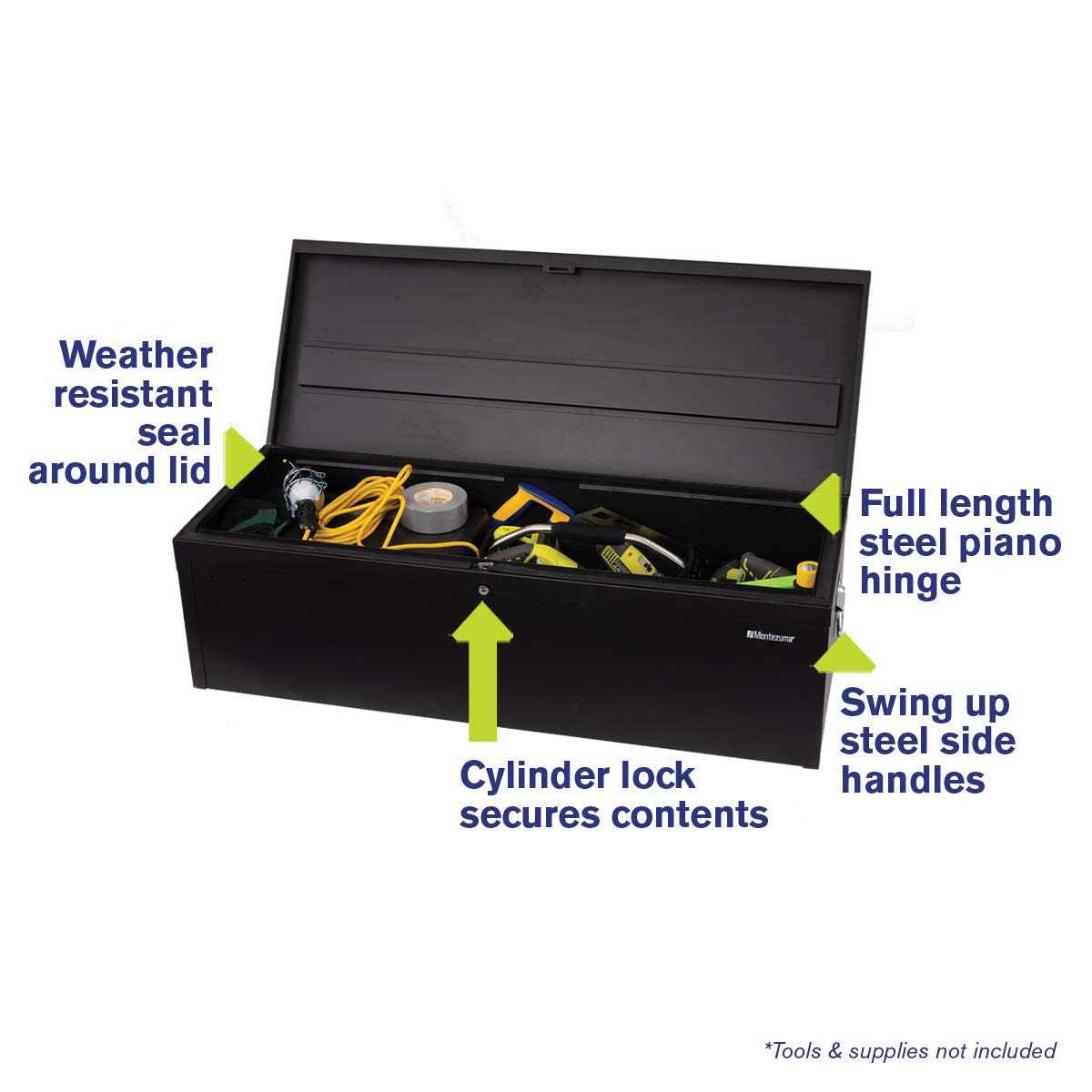 Montezuma 30 in. Steel Utility Box MKDB30B - MT - Mrs Treak