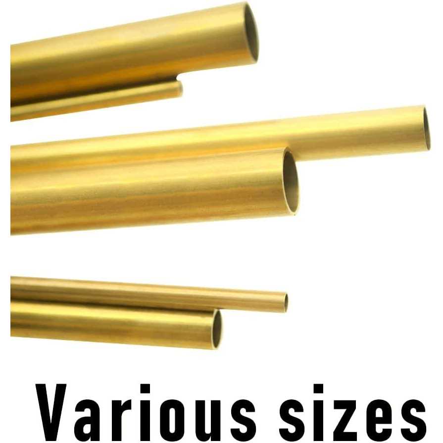 Tynulox H62 OD Brass Tube Wall × 300mm Length Brass Tubing Seamless Round Tubing - MT - Mrs Treak