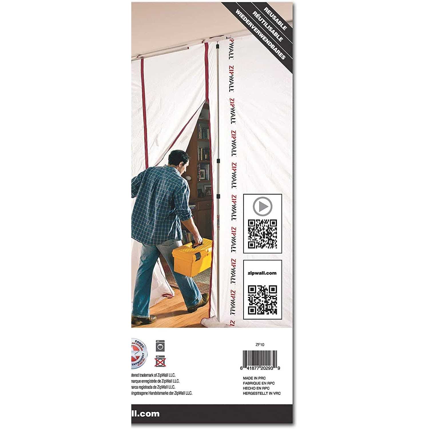 ZipWall Py50 Dust Barrier Plastic Sheeting - MT - Mrs Treak