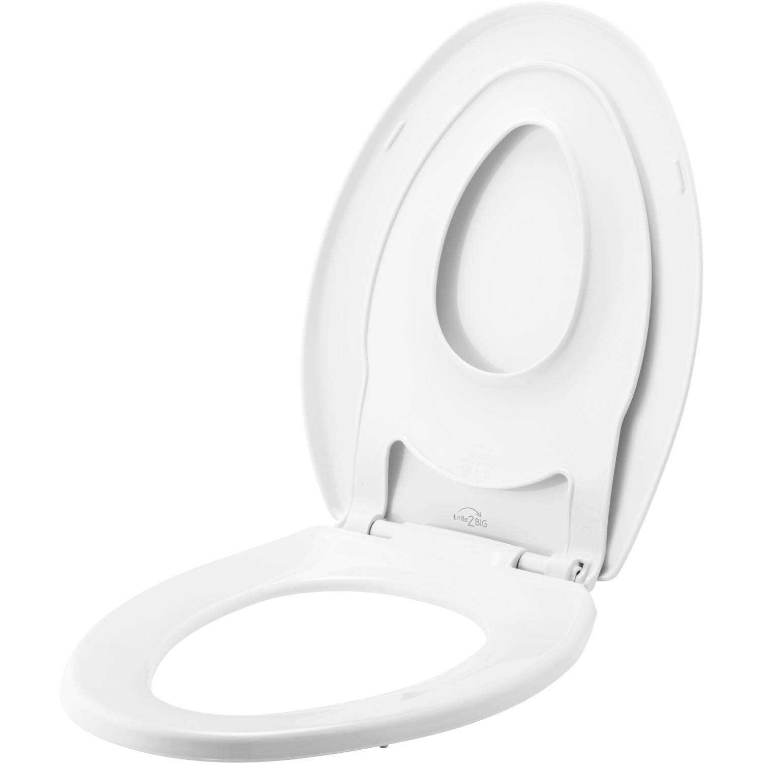 Mayfair Elongated White Molded Wood Toilet Seat - MT - Mrs Treak