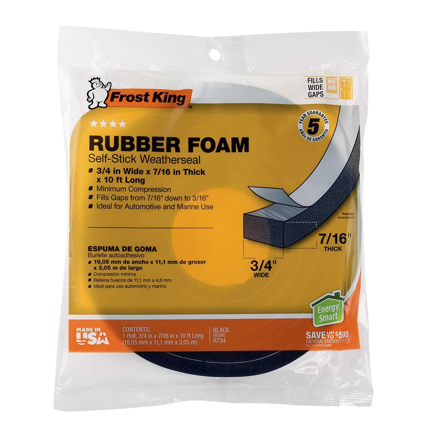 Frost King Rubber Foam Tape R734H - MT - Mrs Treak