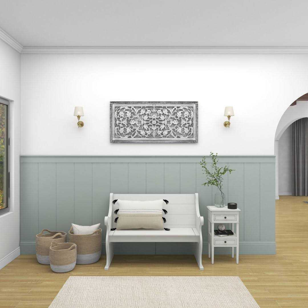 DecMode Farmhouse Iron and Wood Barn Doors - MT - Mrs Treak