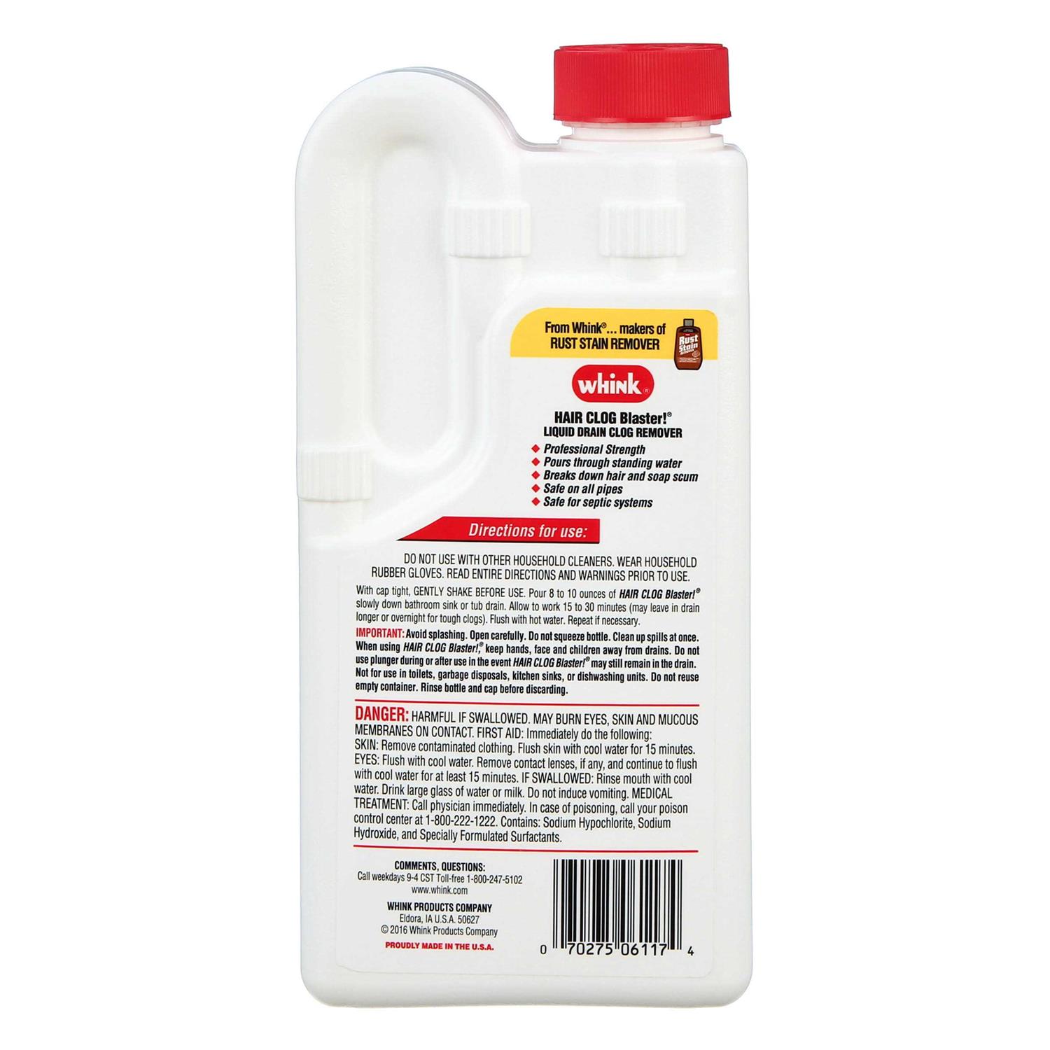 Whink 349944 Rust Stain Remover Foaming Spray 24 Oz - MT - Mrs Treak