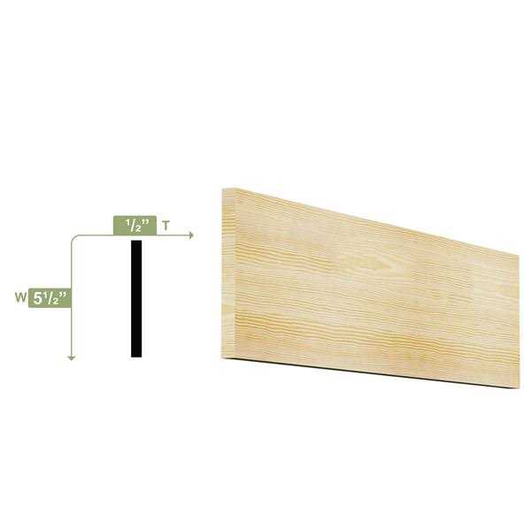 Unbranded 1-in x Unfinished #2 Pine Board - MT - Mrs Treak