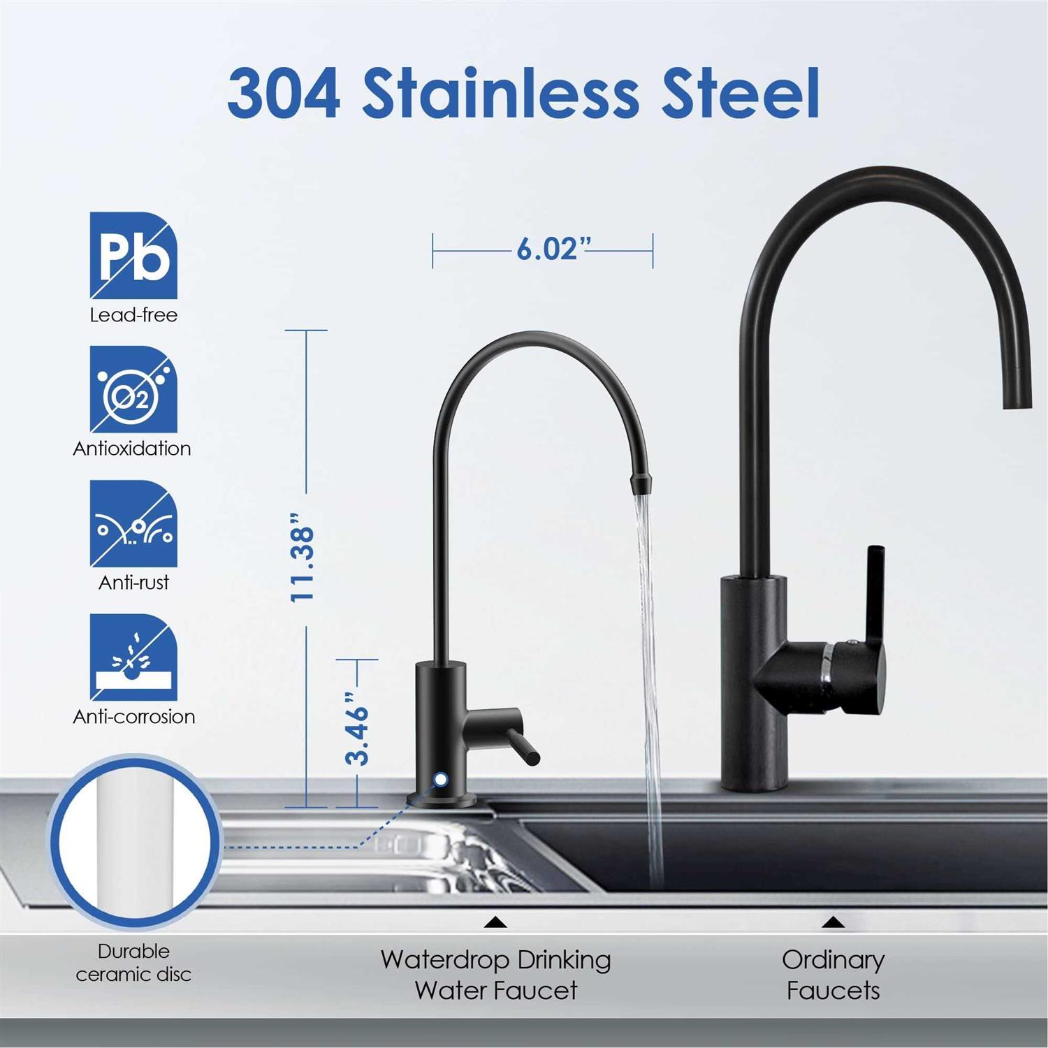 Waterdrop Filtered Water Faucet Drinking Water Faucet Reverse Osmosis Faucet - MT - Mrs Treak