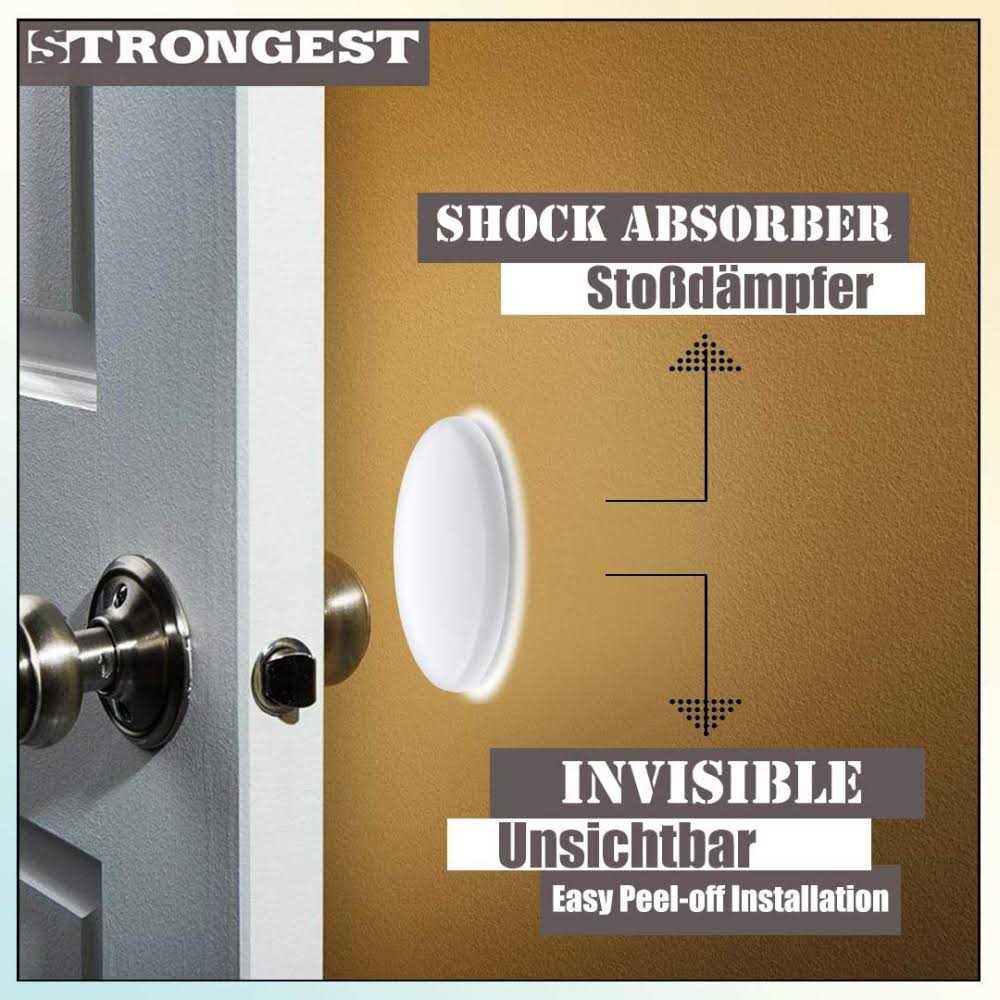 STRONGEST HOME Strongest Door Stopper, Heavy Duty Door Stop Wedge Made of Premium Quality Zinc and Rubber Suits Any Door - MT - Mrs Treak