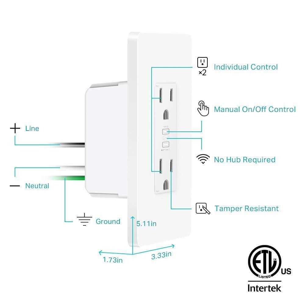 TP-Link Kasa Wi-Fi Smart Dimmer Light Switch Plus Motion&Ambient KS220M - MT - Mrs Treak