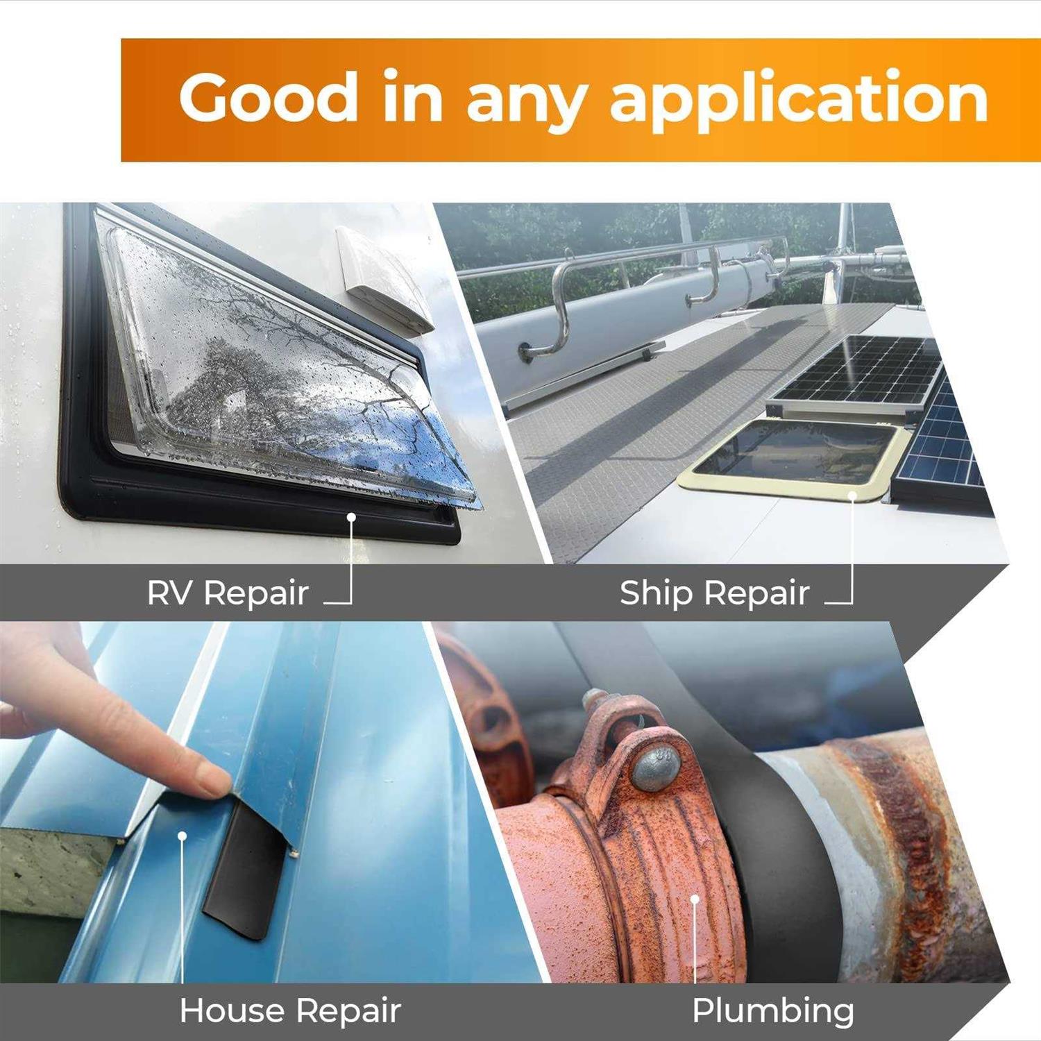 TAPEM Butyl Tape 1/8 x 3/4 x 30 ft Butyl Sealant Tape - MT - Mrs Treak