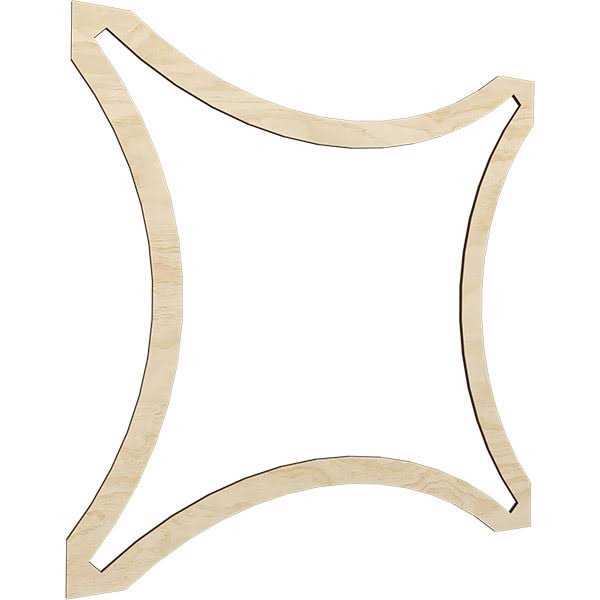 Ekena Millwork 42 3/8W x 8 3/8H x 2 1/2P Kendall Center with Scrolls Onlay ONL42X08KD - MT - Mrs Treak