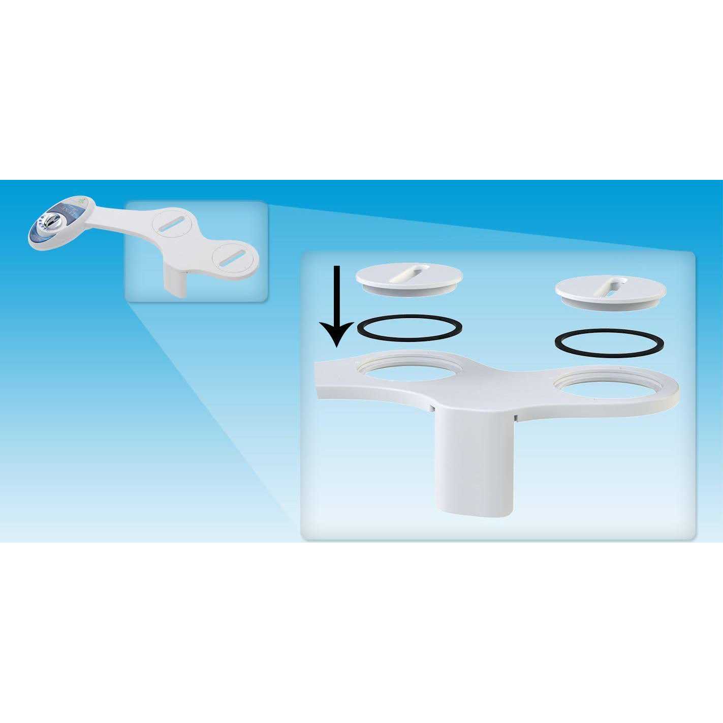 Luxe Bidet Neo 185 Self-Cleaning, Non-Electric Bidet Attachment, Rear and Feminine Wash - MT - Mrs Treak