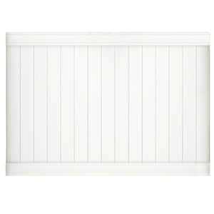 Weatherables Naples 3 ft. H x 8 ft. W White Vinyl Stair Railing Kit - MT - Mrs Treak